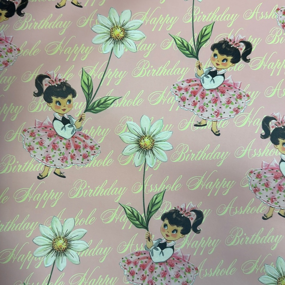 Funny Wrapping Paper- Happy Birthday A$@&0/e